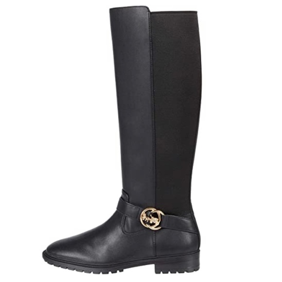 Coach Leather & Elastic Boots - Picture 6 of 7